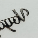 LOUIS VUITTON VolezVoguezVoyagez Brooch metal Silver M62507 LV Auth 162715M-13