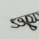 LOUIS VUITTON VolezVoguezVoyagez Brooch metal Silver M62507 LV Auth 162715M-14