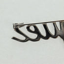 LOUIS VUITTON VolezVoguezVoyagez Brooch metal Silver M62507 LV Auth 162715M-19