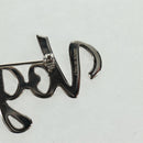 LOUIS VUITTON VolezVoguezVoyagez Brooch metal Silver M62507 LV Auth 162715M-20