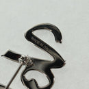 LOUIS VUITTON VolezVoguezVoyagez Brooch metal Silver M62507 LV Auth 162715M-5