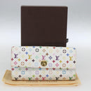 LOUIS VUITTON Monogram Multicolor Portefeuille Sarah Wallet M93745 Auth 162716V-12