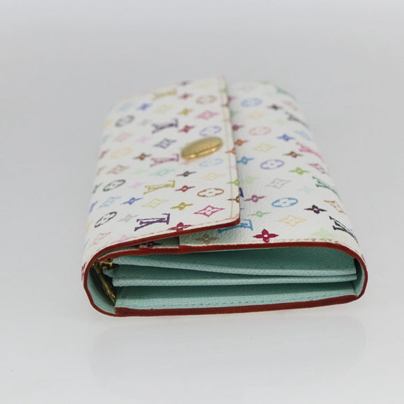 LOUIS VUITTON Monogram Multicolor Portefeuille Sarah Wallet M93745 Auth 162716V