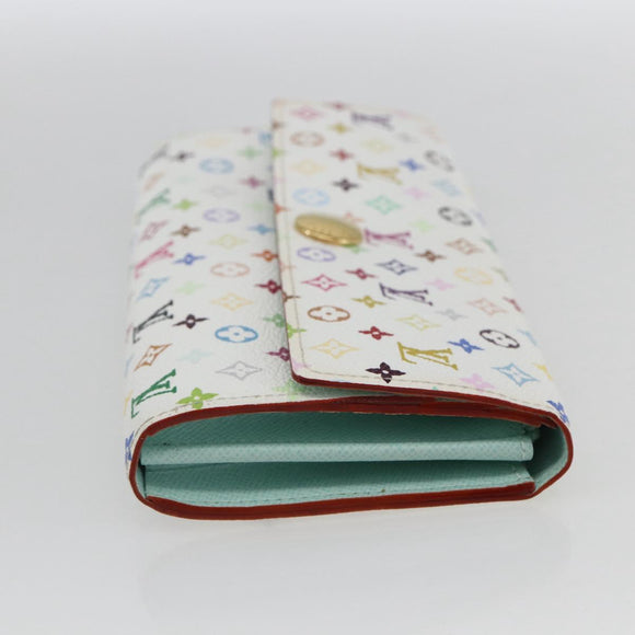 LOUIS VUITTON Monogram Multicolor Portefeuille Sarah Wallet M93745 Auth 162716V