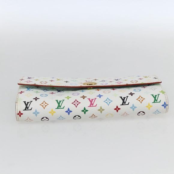 LOUIS VUITTON Monogram Multicolor Portefeuille Sarah Wallet M93745 Auth 162716V