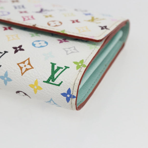 LOUIS VUITTON Monogram Multicolor Portefeuille Sarah Wallet M93745 Auth 162716V