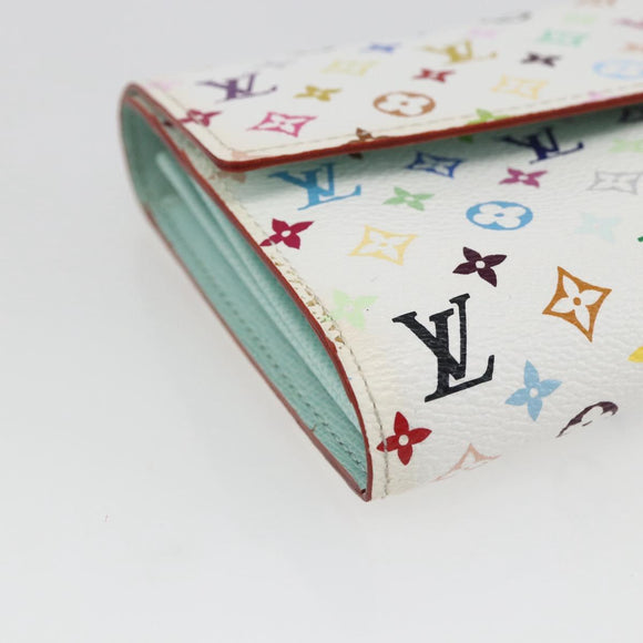 LOUIS VUITTON Monogram Multicolor Portefeuille Sarah Wallet M93745 Auth 162716V