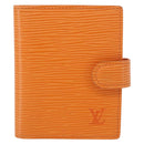 LOUIS VUITTON Epi Agenda Mini Day Planner Cover Mandarin R20007H LV Auth 162717-2