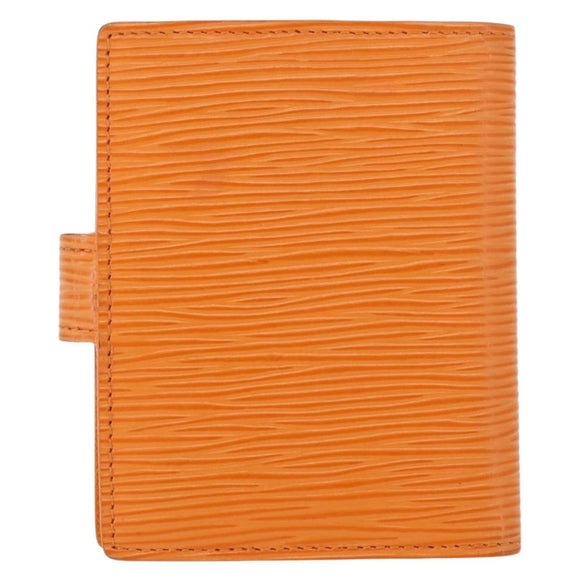 LOUIS VUITTON Epi Agenda Mini Day Planner Cover Mandarin R20007H LV Auth 162717
