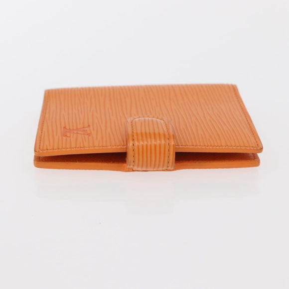 LOUIS VUITTON Epi Agenda Mini Day Planner Cover Mandarin R20007H LV Auth 162717