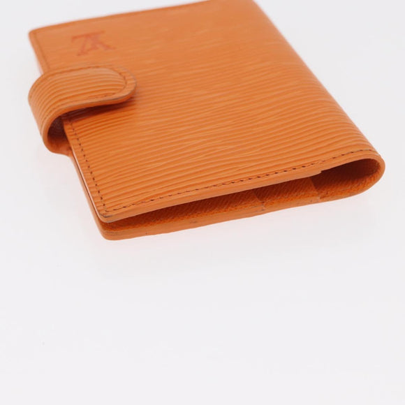 LOUIS VUITTON Epi Agenda Mini Day Planner Cover Mandarin R20007H LV Auth 162717