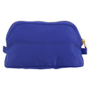 CELINE Pouch Nylon Blue Gold Auth 162720-2