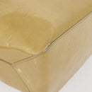 LOUIS VUITTON Monogram Vernis Reade MM Hand Bag Beige M91141 LV Auth 162727-16
