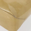 LOUIS VUITTON Monogram Vernis Reade MM Hand Bag Beige M91141 LV Auth 162727-17