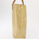 LOUIS VUITTON Monogram Vernis Reade MM Hand Bag Beige M91141 LV Auth 162727-4