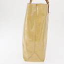 LOUIS VUITTON Monogram Vernis Reade MM Hand Bag Beige M91141 LV Auth 162727-5