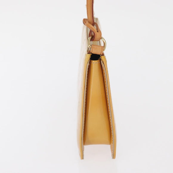 LOUIS VUITTON Monogram Vernis Lexington Accessory Pouch Beige M91010 Auth 162728