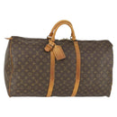 LOUIS VUITTON Monogram Keepall 60 Boston Bag M41422 LV Auth 162733-1