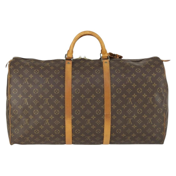 LOUIS VUITTON Monogram Keepall 60 Boston Bag M41422 LV Auth 162733