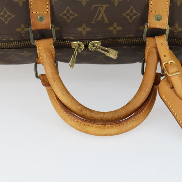LOUIS VUITTON Monogram Keepall 60 Boston Bag M41422 LV Auth 162733