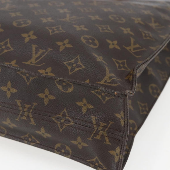 LOUIS VUITTON Monogram Sac Plat Hand Bag M51140 LV Auth 162736