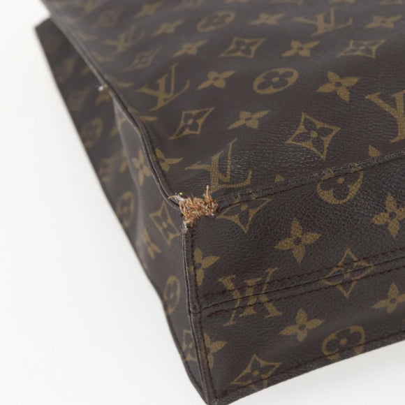 LOUIS VUITTON Monogram Sac Plat Hand Bag M51140 LV Auth 162736