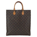 LOUIS VUITTON Monogram Sac Plat Hand Bag M51140 LV Auth 162736-13