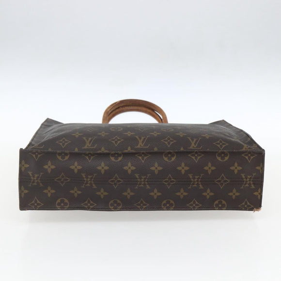 LOUIS VUITTON Monogram Sac Plat Hand Bag M51140 LV Auth 162736