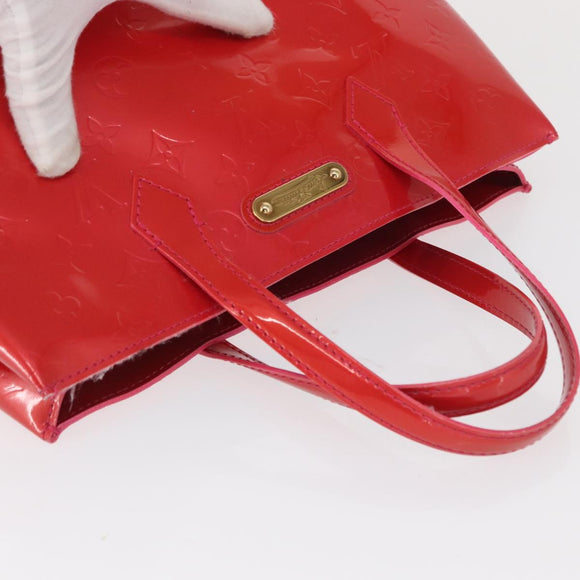 LOUIS VUITTON Vernis Wilshire Boulevard Bag Rose Pop M93643 LV Auth 162738