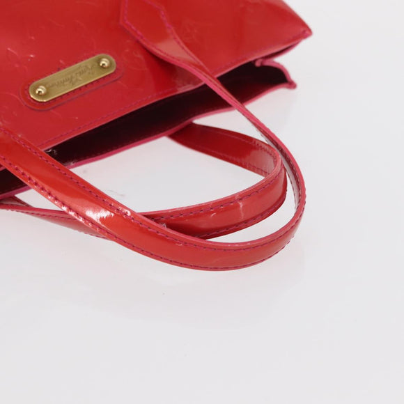 LOUIS VUITTON Vernis Wilshire Boulevard Bag Rose Pop M93643 LV Auth 162738