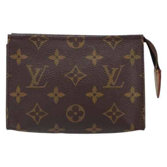 LOUIS VUITTON Monogram Poche Toilette 15 Pouch M47546 LV Auth 162741
