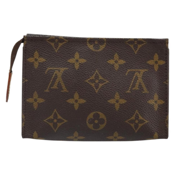 LOUIS VUITTON Monogram Poche Toilette 15 Pouch M47546 LV Auth 162741