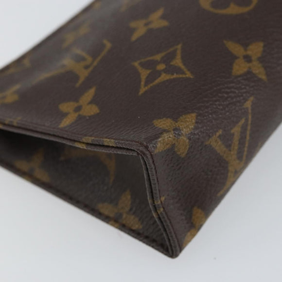 LOUIS VUITTON Monogram Poche Toilette 15 Pouch M47546 LV Auth 162741