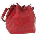 LOUIS VUITTON Epi Petit Noe Shoulder Bag Red M44107 LV Auth 162743-1