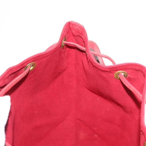 LOUIS VUITTON Epi Petit Noe Shoulder Bag Red M44107 LV Auth 162743