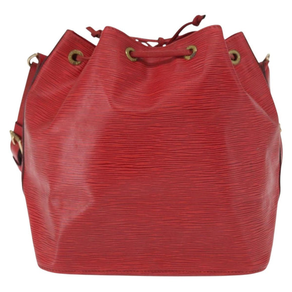 LOUIS VUITTON Epi Petit Noe Shoulder Bag Red M44107 LV Auth 162743