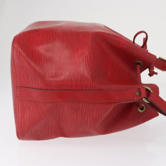 LOUIS VUITTON Epi Petit Noe Shoulder Bag Red M44107 LV Auth 162743