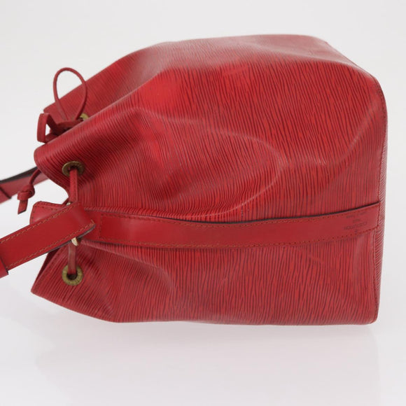 LOUIS VUITTON Epi Petit Noe Shoulder Bag Red M44107 LV Auth 162743