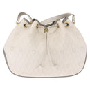 Christian Dior Honeycomb Canvas Umhängetasche PVC Gold Weiß Auth 162745-13