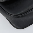 Christian Dior Honeycomb Canvas Shoulder Bag PVC Black Gold Auth 162746-11