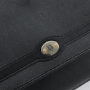 Christian Dior Honeycomb Canvas Shoulder Bag PVC Black Gold Auth 162746-14