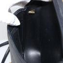 Christian Dior Honeycomb Canvas Shoulder Bag PVC Black Gold Auth 162746-19