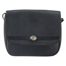 Christian Dior Honeycomb Canvas Shoulder Bag PVC Black Gold Auth 162746-2