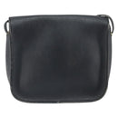 Christian Dior Honeycomb Canvas Shoulder Bag PVC Black Gold Auth 162746-3