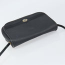 Christian Dior Honeycomb Canvas Shoulder Bag PVC Black Gold Auth 162746-6