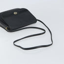 Christian Dior Honeycomb Canvas Shoulder Bag PVC Black Gold Auth 162746-7