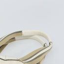 GUCCI GG Canvas Tote Bag White Gold 131230 Auth 162761-8