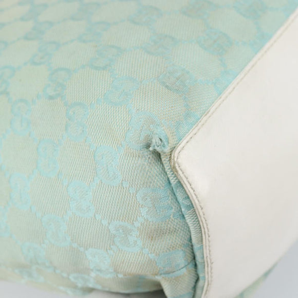 GUCCI GG Canvas Tote Bag Peppermint Gold 002 1098 3444 Auth 162762