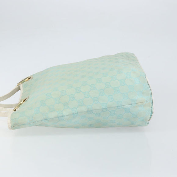 GUCCI GG Canvas Tote Bag Peppermint Gold 002 1098 3444 Auth 162762