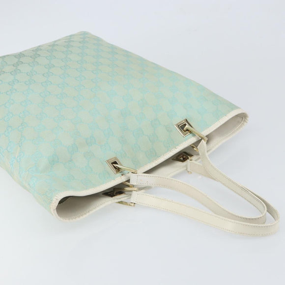 GUCCI GG Canvas Tote Bag Peppermint Gold 002 1098 3444 Auth 162762